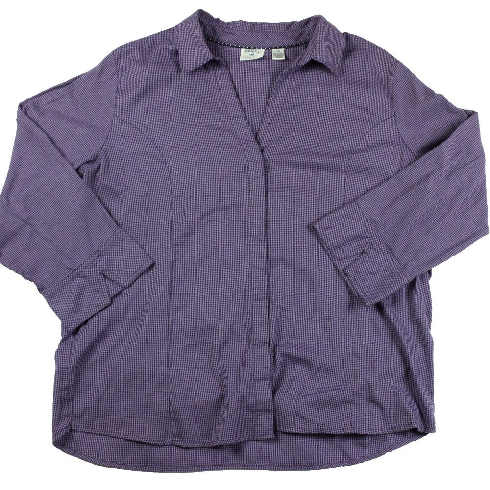 Ladies Long Sleeve Shirt Size 1X Riders By Lee